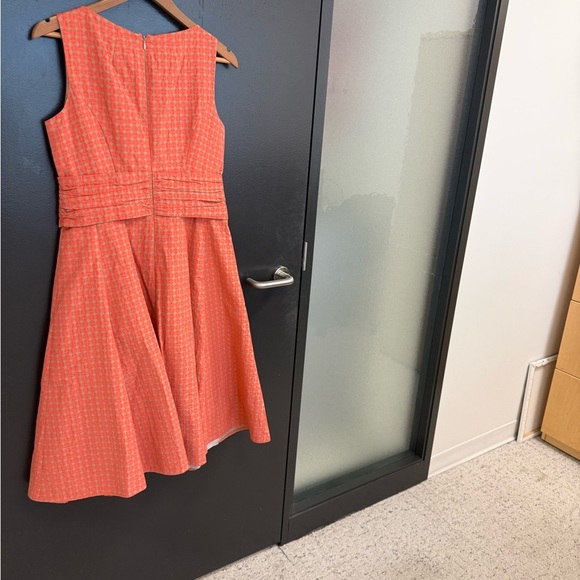 Laurel by Escada 8 EUC Orange A-Line Sweetheart Neck Mini Dress - Picture 8 of 16